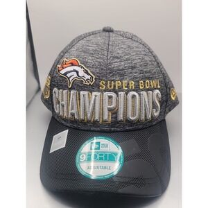 New Era Denver Broncos Super Bowl 50 Champions 9FORTY Adjustable Hat NFL Trophy